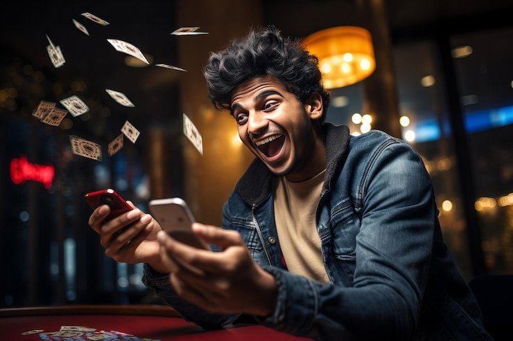 মোবাইলে টেবিল গাইড পড়ছেন ব্যবহারকারী